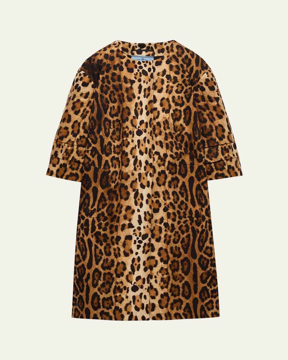 Animal Print Drill Coat